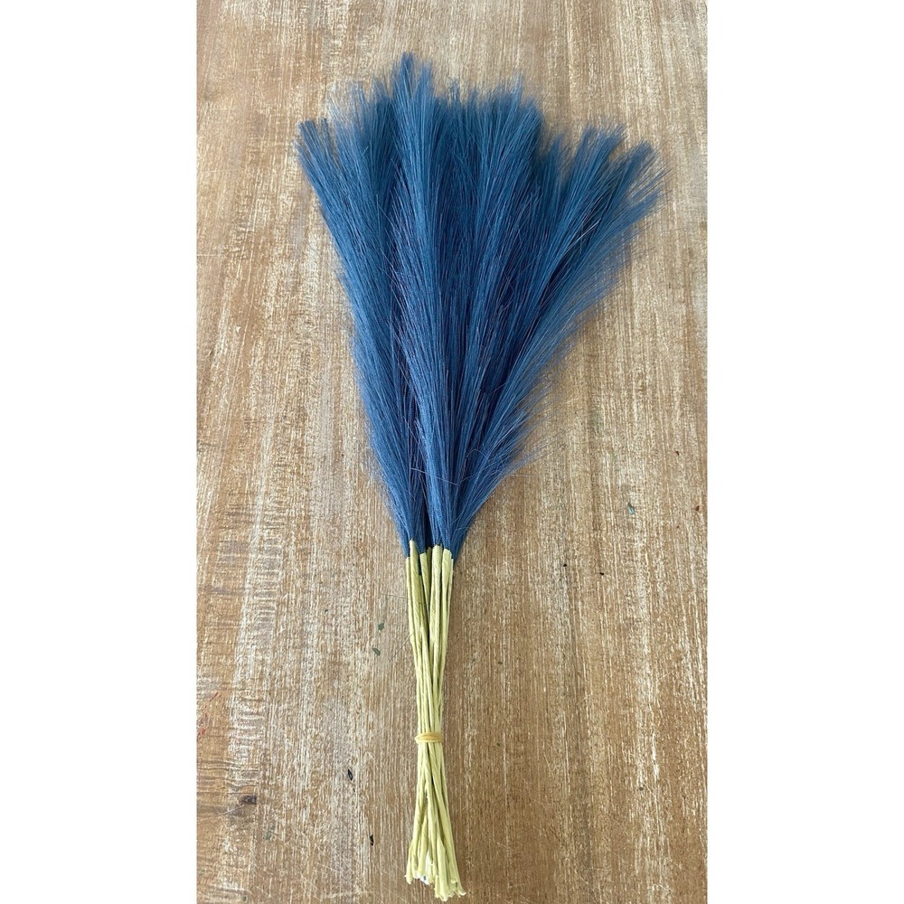 20 Piece Artificial Pampas Grass Wedding Decoration Home Decor 21" Dark Blue